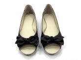 Sapatinha Peep Toe Preto